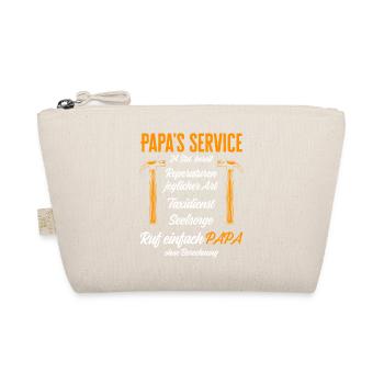 Dad's Service Repairs 24h / Funny Humor - Organic Pouch - nature - Front