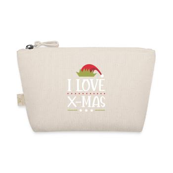 I love Xmas Christmas - Organic Pouch - nature - Front