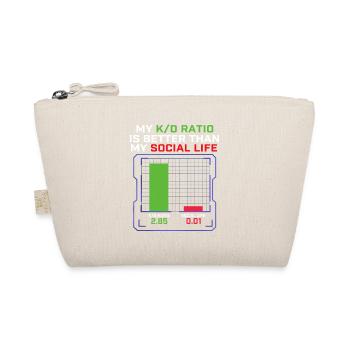 My K/D Ratio Better Than My Social Life Gamer  - Organic Pouch - nature - Front