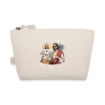 I Only Get On My Knees For Jesus Unwearable - Organic Pouch - nature - Front