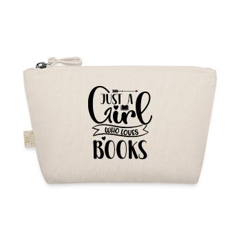 Just a girl who loves books - Bio-Täschchen - Natur - Vorne