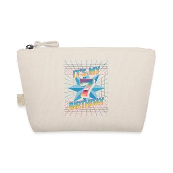 Cadeau d’anniversaire 7 dans le style cool des années 80 - Trousse biologique - nature - Devant