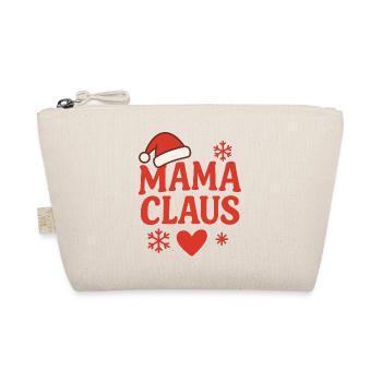 Mama Claus Weihnachtsdesign - Bio-Täschchen - Natur - Vorne
