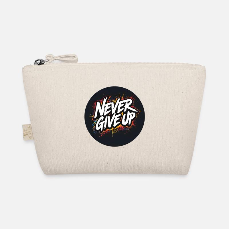 Never Give Up Graffiti Organic Pouch