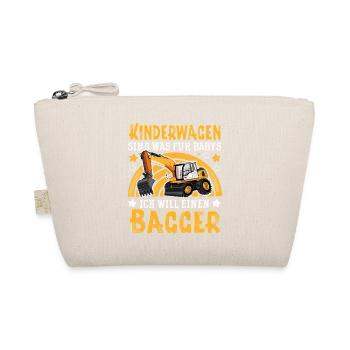Bagger Kinderwagen - Bio-Täschchen - Natur - Vorne