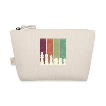 Colored Chess Pieces Line Painting - Organic Pouch - nature - Front