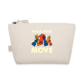 Make your move – colorful chess pieces - Organic Pouch - nature - Front
