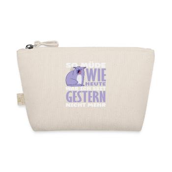 As tired as today cat saying - Organic Pouch - nature - Front
