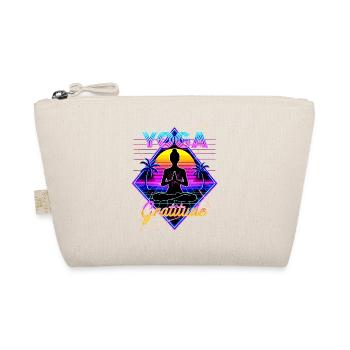 Neon Yoga Gratitude Retro - Organic Pouch - nature - Front
