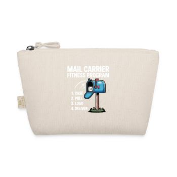 Funny Mail Carrier Mailman I Fitness Programm Post - Organic Pouch - nature - Front