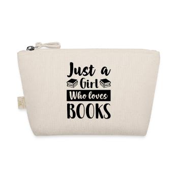 Just a girl who loves books - Organic Pouch - nature - Front