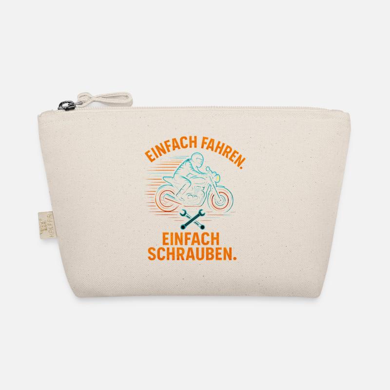 Einfach Fahren Einfach Schrauben Biker Shirt Bio-Täschchen
