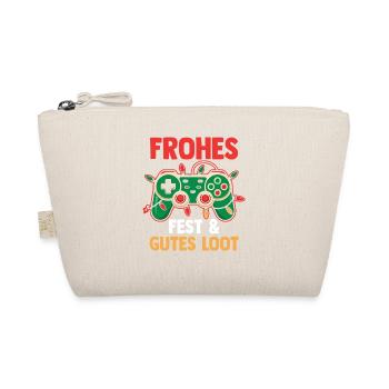 Weihnachtsmann Gamer Zocker  Weihnachtszeit Weihna - Bio-Täschchen - Natur - Vorne