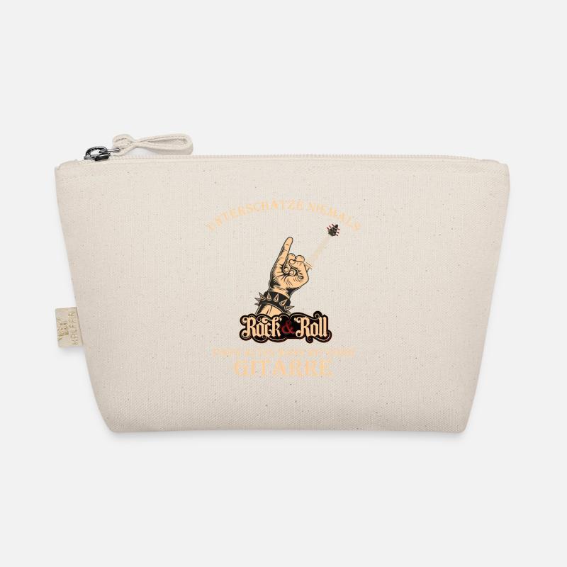 Gitarre, Gitarrenspieler - Rocker Geschenk - Bio-Täschchen - Natur