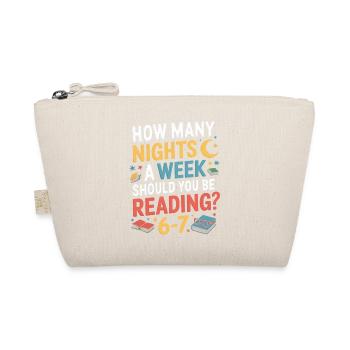 Reading motivation 6-7 nights retro flowers - Organic Pouch - nature - Front