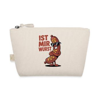 Ist mir Wurst – cooler Spruch mit Witz - Bio-Täschchen - Natur - Vorne