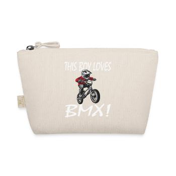 This Kid Loves BMX - Organic Pouch - nature - Front