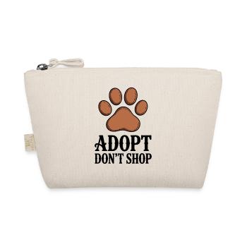 Adopt Don't Shop - Animal Welfare Slogan - Organic Pouch - nature - Front