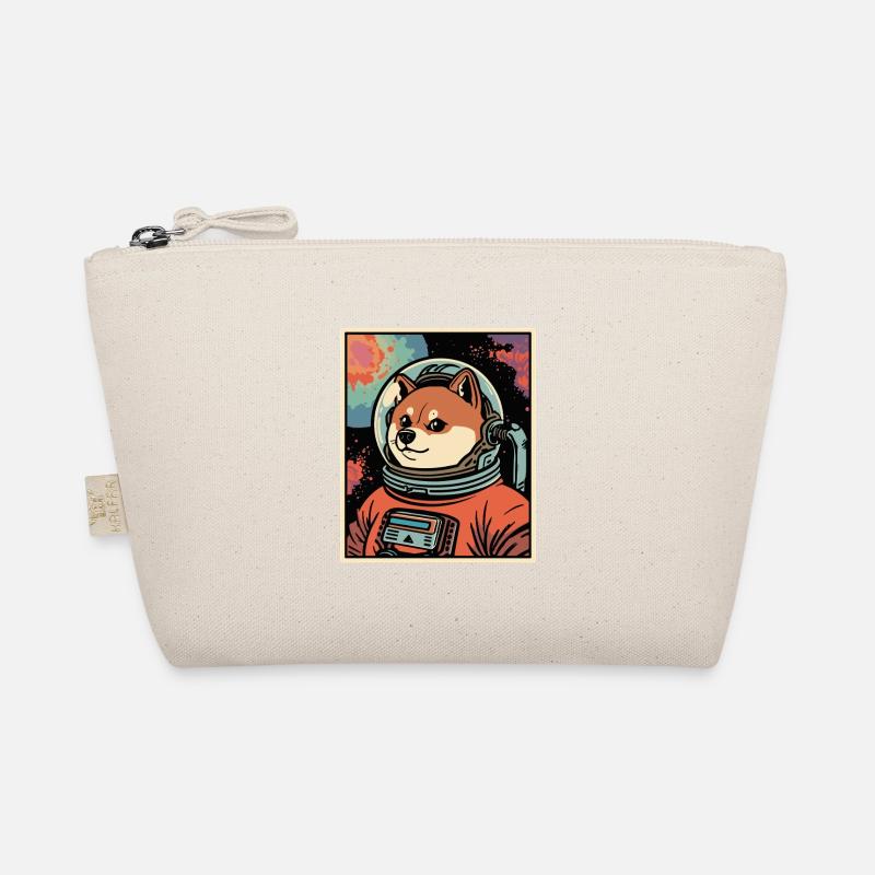 Weltraum Shiba Astronaut - Bio-Täschchen - Natur