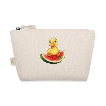 Entspanntes Sommerdesign mit Wassermelone Frucht - Bio-Täschchen - Natur - Vorne