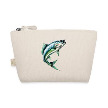 Jumping perch in green-blue - Organic Pouch - nature - Front