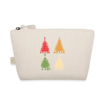 Weihnachtsmann Weihnachtsbaum Weihnachten - Bio-Täschchen - Natur - Vorne