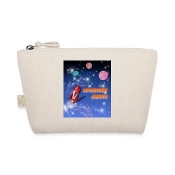Adventure Awaits – Space Dreams for Little Entde - Organic Pouch - nature - Front