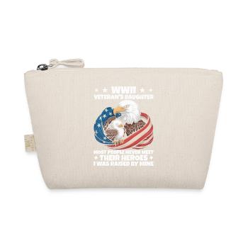 Vétéran de la Seconde Guerre mondiale, fille Pride Eagle America Flag - Trousse biologique - nature - Devant