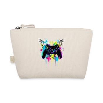 Gaming Controller Wings Street Art Paint Splash - Organic Pouch - nature - Front