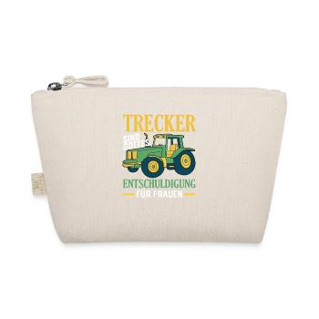 Tractor Driver Hobby Farmer Tractor Men Saying - Organic Pouch - nature - Front