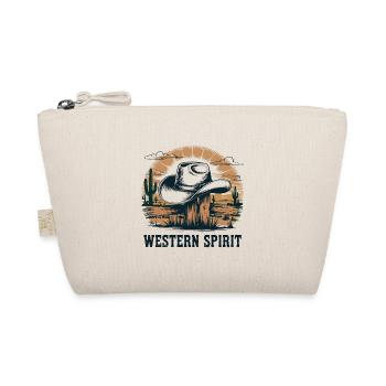 Western Spirit – Vintage Cowboy - Organic Pouch - nature - Front