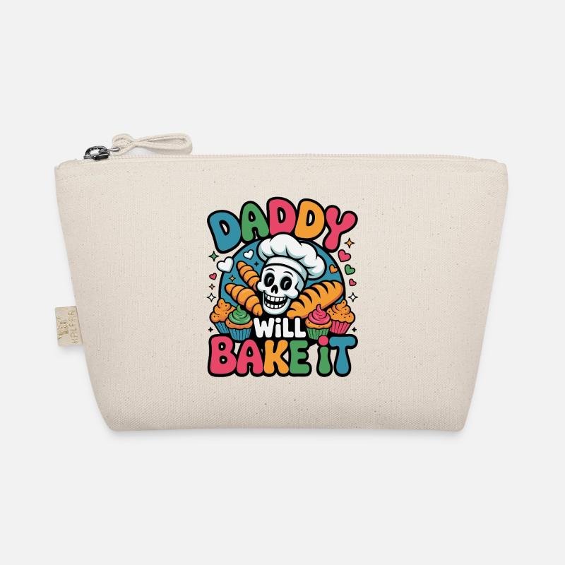 DADDY WILL BAKE IT Skull Bakery Design Bio-Täschchen