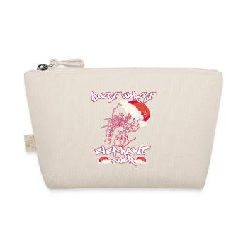 Worst Ever Elephant Gift Quote - Organic Pouch - nature - Front