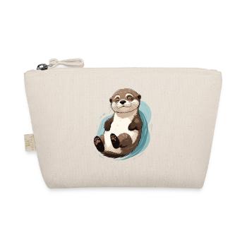 Sourire satisfait de la loutre dans l’eau - Trousse biologique - nature - Devant