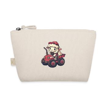 Sheep Tractor Farmer - Organic Pouch - nature - Front
