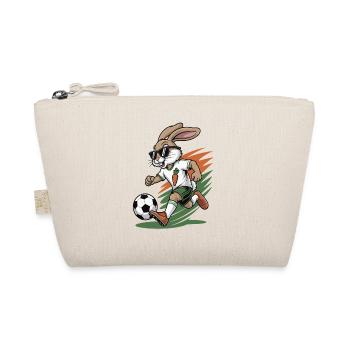 Carrot Kick Bunny Football Style - Organic Pouch - nature - Front