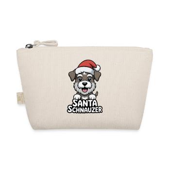 Santa Schnauzer, chien, cadeau de Noël - Trousse biologique - nature - Devant