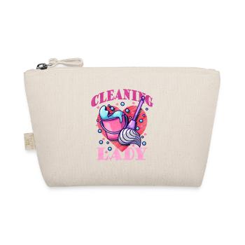 Cleaning Heroine Heart Motif - Organic Pouch - nature - Front