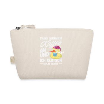 Funny Duck Coffee Saying Office Coffee Lover - Organic Pouch - nature - Front