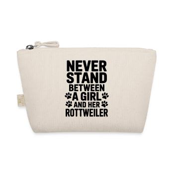 Un Rottweiler dit Girl Fun Rottweiler Cadeau - Trousse biologique - nature - Devant