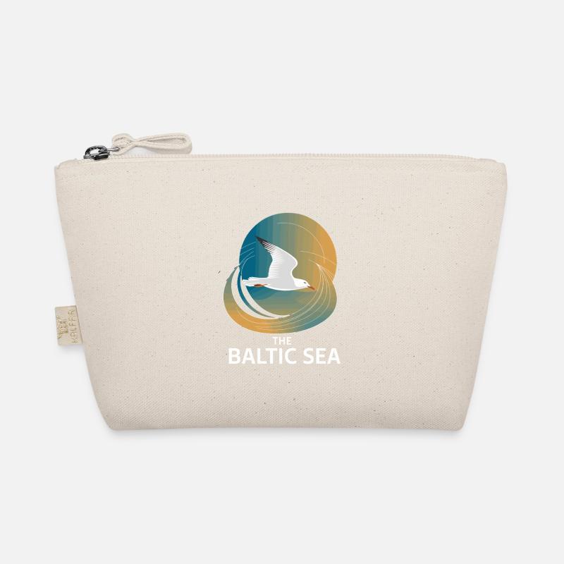 The Baltic Sea Ostsee Möwe Küste Wellen Natur - Bio-Täschchen - Natur