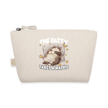 Gift for cat lovers & late risers - Organic Pouch - nature - Front