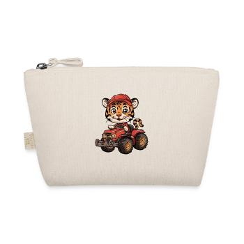 Tiger Traktor Farmer - Bio-Täschchen - Natur - Vorne
