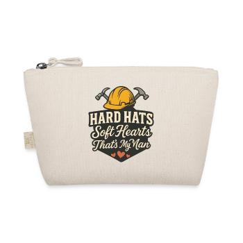 Hard Helmets Soft Hearts My Man - Organic Pouch - nature - Front