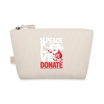 Paix Amour Donnez de Sang Don de Sang Don de Sang - Trousse biologique - nature - Devant