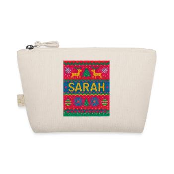 Paillasson en tricot de Noël Sarah - Trousse biologique - nature - Devant
