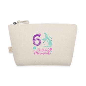 Sirène d’anniversaire – 6 ans de design - Trousse biologique - nature - Devant