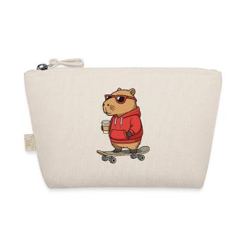 Capybara Lunettes de soleil Skateur rongeur Skateboard - Trousse biologique - nature - Devant