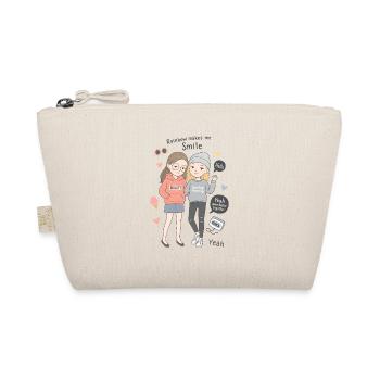 Stylish girlfriends illustration pastel look - Organic Pouch - nature - Front