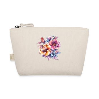 Flower Colors Watercolors Bouquet - Organic Pouch - nature - Front